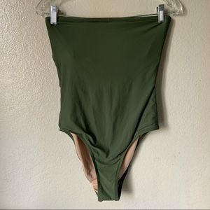 J. Crew Olive Green Swimsuit